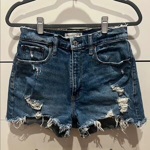 Abercrombie & Fitch Curve Love High Rise Mom Short 27